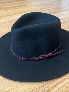 Stetson Bozeman Western Cowboy Hat Crushable Medium 100% Wool USA Made Mint Cond